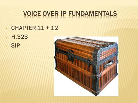 Voice over IP Fundamentals