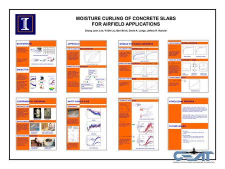 MOISTURE CURLING OF CONCRETE SLABS FOR AIRFIELD APPLICATIONS Chang Joon Lee, Yi-Shi Liu, Ben Birch, David A. Lange, Jeffery R. Roesler z x y ▪ To further.