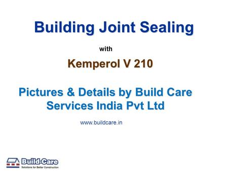 Building Joint Sealing