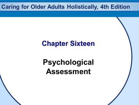 Psychological Assessment