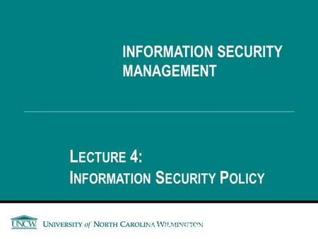 Information Security Policy