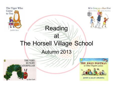 Reading at The Horsell Village School Autumn 2013.