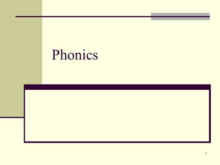 1 Phonics. 2 What is Phonics? Phonics (phonic analysis) is ____________________________________ ____________________________________ Exampleshoot Person.