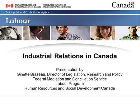 Industrial Relations in Canada