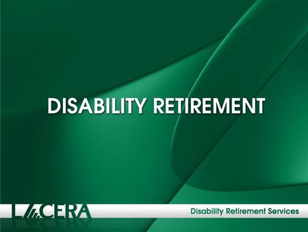 This presentation is separated into three sections: 1. Overview 2. Reasonable Accommodation and Supplemental Allowance 3. Plan E to D Transfer.