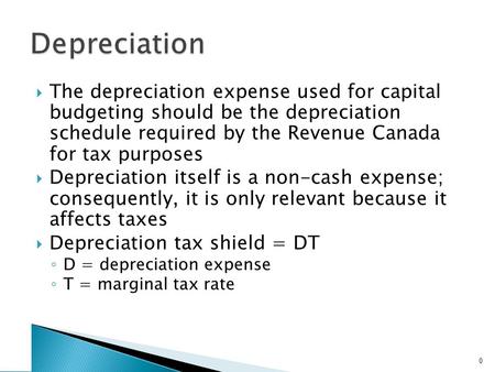 After-tax Salvage If the salvage value is different from the book value of the asset, then there is a tax effect Book value = initial cost – accumulated.