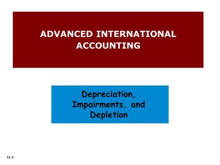 ADVANCED INTERNATIONAL ACCOUNTING