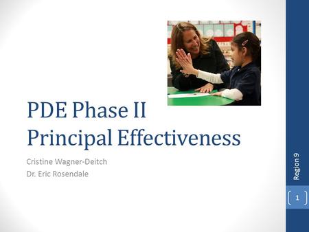 PDE Phase II Principal Effectiveness