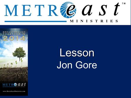 Lesson Jon Gore ..