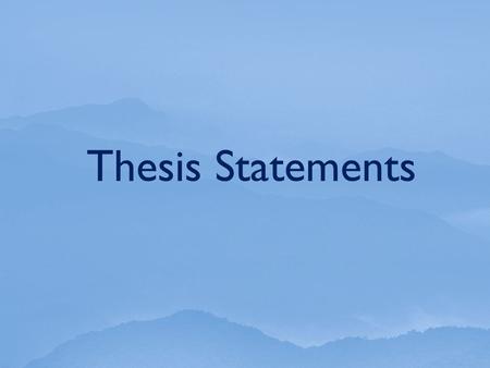 Thesis Statements. Will lexical and semantic evaluation of every biblical term relating to “magic,” comparison and contrast to the convergence of prescribed.