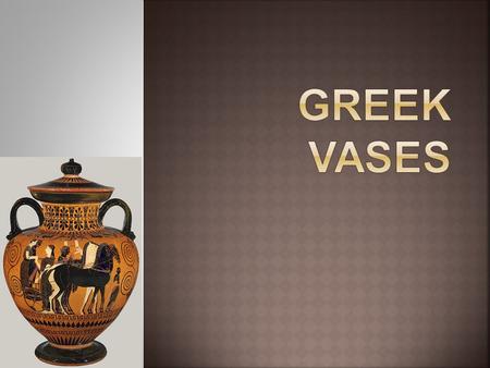  Pottery in Ancient Greece was painted with both abstract designs and realistic murals depicting everyday Greek life.  After the 9th century B.C., the.