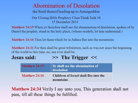 Abomination of Desolation