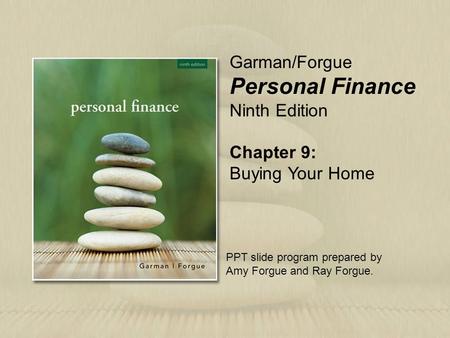 Personal Finance Garman/Forgue Ninth Edition