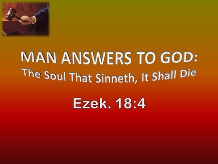 2 3 4 Introduction 3. We learn valuable lessons needed today! God created us, we answer to Him Every man is responsible directly to God God is fair,