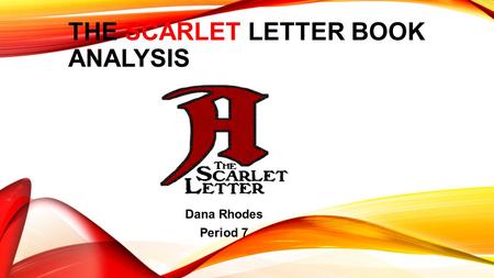 The scarlet letter book analysis