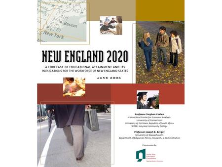  Population is a relatively simple concept to forecast In- Migration Fertility Out- Migration Mortality BEGINNING POPULATION New England States FORECAST.