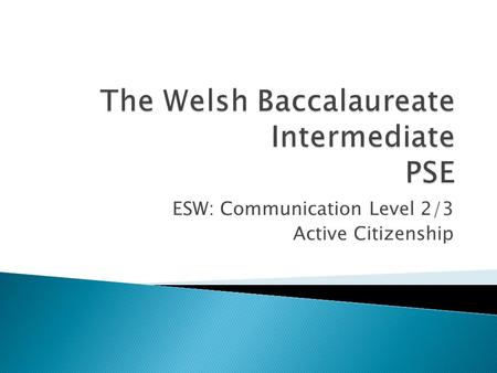 ESW: Communication Level 2/3 Active Citizenship.  Human Rights Wordsearch  Find the words  Attempt to Define each word.