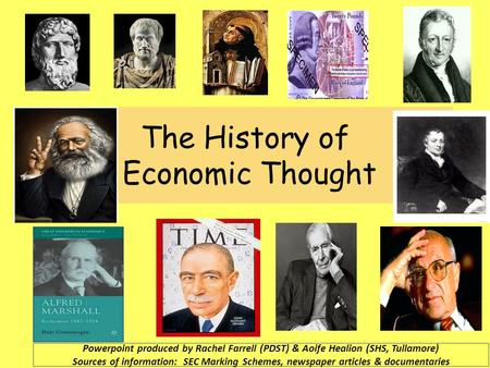 The History of Economic Thought