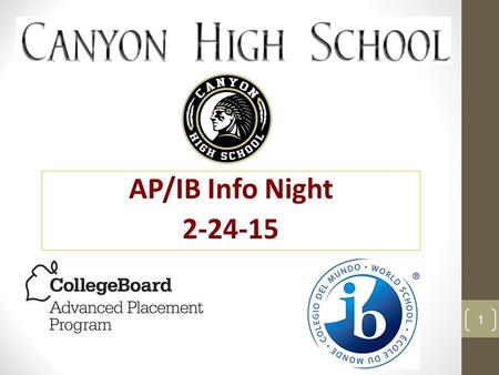 AP/IB Info Night 2-24-15 1. About AP- Suena Chang Mrs. Amaya- AP Euro Teacher Verdi & Nima- students About IB program- Mr. Svoboda What We’ll Cover Tonight.