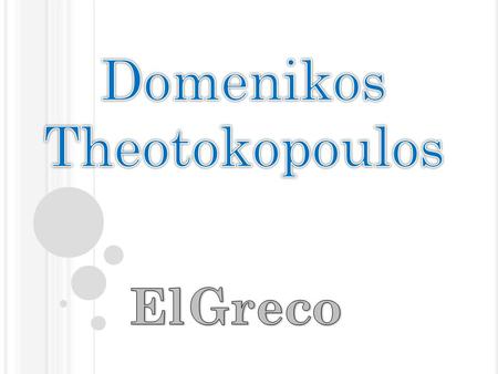 Domenikos Theotokopoulos was born in Crete in 1541 and he ……………………. (live) there until 1567.