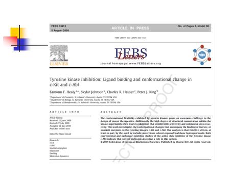 An investigation of the importance of the Kinase Hinge region on the structure and function of selected Tyrosine Kinases.