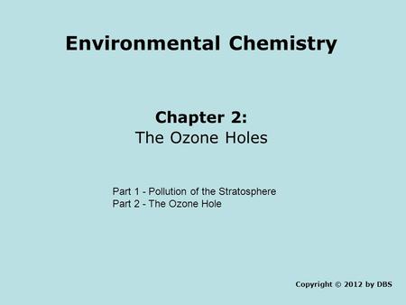 Environmental Chemistry