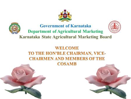 Government of Karnataka Department of Agricultural Marketing