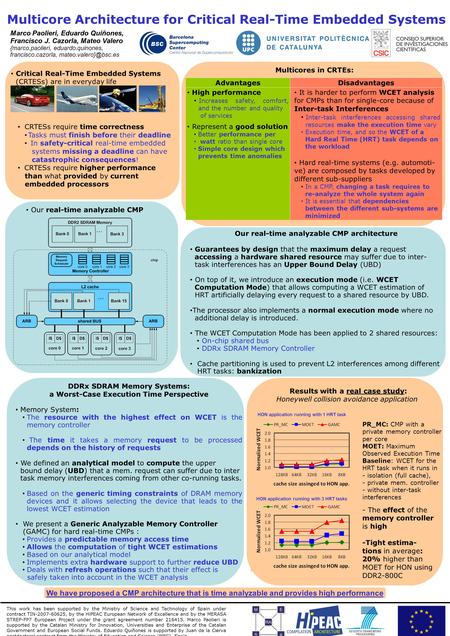 Multicore Architecture for Critical Real-Time Embedded Systems Multicores in CRTEs: Critical Real-Time Embedded Systems (CRTESs) are in everyday life CRTESs.