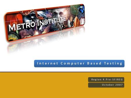 Region 4 Pre-SFIREG October 2007. What We Will Cover Today Executive SummaryCompany ProfileWhy Use iCBT?iCBT OverviewiCBT Step-by-StepAgency Tools & ReportsSecurity.