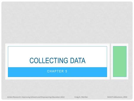 Collecting data Chapter 5