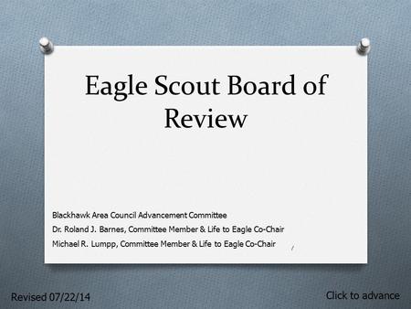 Eagle Scout Board of Review