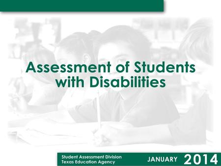 STAAR Alternate is the state assessment for students with significant cognitive disabilities.