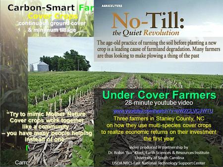 Identical to farms from Ohio to Nebraska – vast fields of corn & soybeans Summer : industrial-scale agriculture Winter Neighbors’ fields lie fallow – bare.