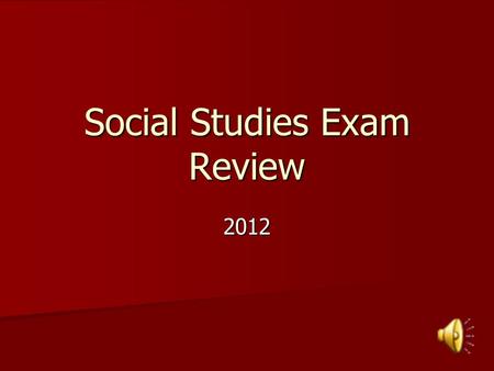 Social Studies Exam Review 2012. What was the main advantage of the South in the Civil War? The strong support of its white population.