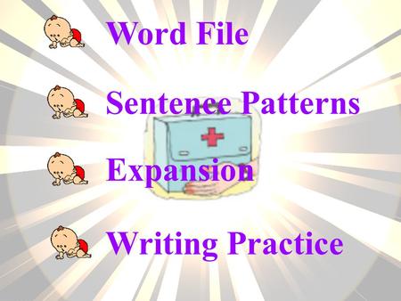 Word File Sentence Patterns Expansion Writing Practice.