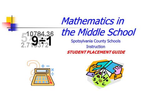 STUDENT PLACEMENT GUIDE