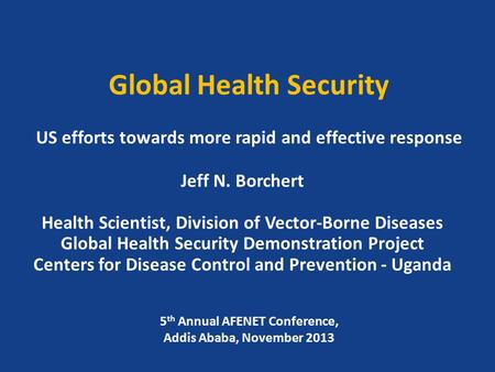 Global Health Security