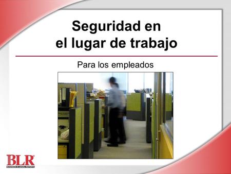 Seguridad en el lugar de trabajo