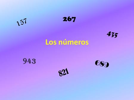 Los números 157 821 435 943 267 689. Los números de 200 a 1.000.000 Cien (Ciento) Doscientos (as) Trescientos (as) Cuatrocientos (as) Quinientos (as)