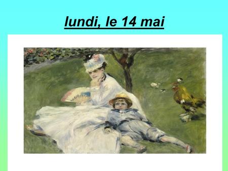 Lundi, le 14 mai. F 2- Per 2 & 7 1. Textbook and workbook practice- 159, 165-67. (Tear out APT & W/B unit 5 & study guide in back) 2. See “Barbie” PP.