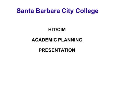 Santa Barbara City College