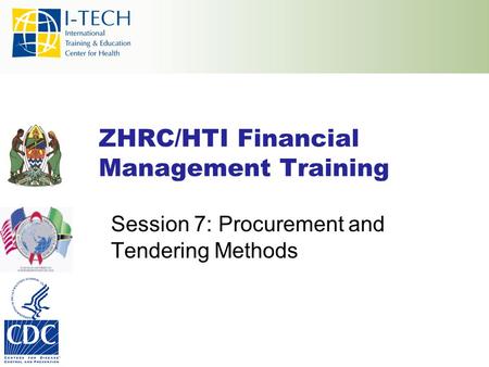 ZHRC/HTI Financial Management Training