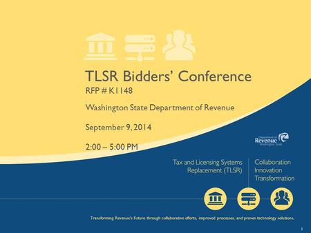 TLSR Bidders’ Conference