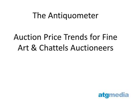 The Antiquometer Auction Price Trends for Fine Art & Chattels Auctioneers.