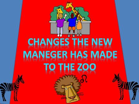 Animal Cost per week to feed each animal Number of animals Total cost per week for animals Lion £ 25.0010 £ 250.00 Tiger£20.008 £ 160.00 Zebra £ 5.009.