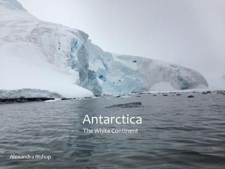 Antarctica The White Continent Alexandra Bishop. Day 1 Arrive in Ushuaia, Argentina Today we flew from Buenos Aires to Ushuaia on a charter plane. I met.