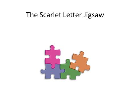 The Scarlet Letter Jigsaw