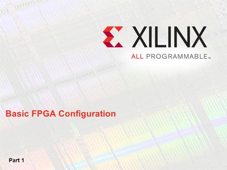 Basic FPGA Configuration