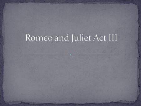 Mercutio and Benvolio are traveling through the city Benvolio knows that they should go home He warns Mercutio that they will not escape a brawl in public.