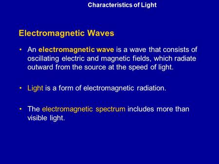 Electromagnetic Waves